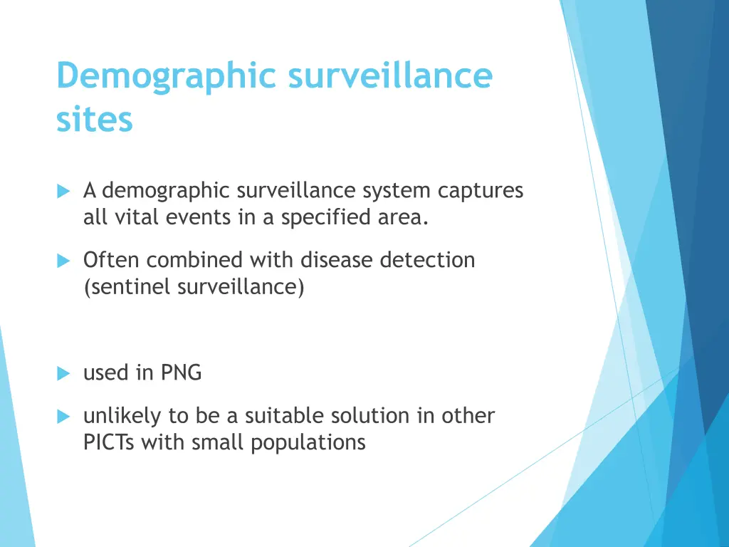 demographic surveillance sites