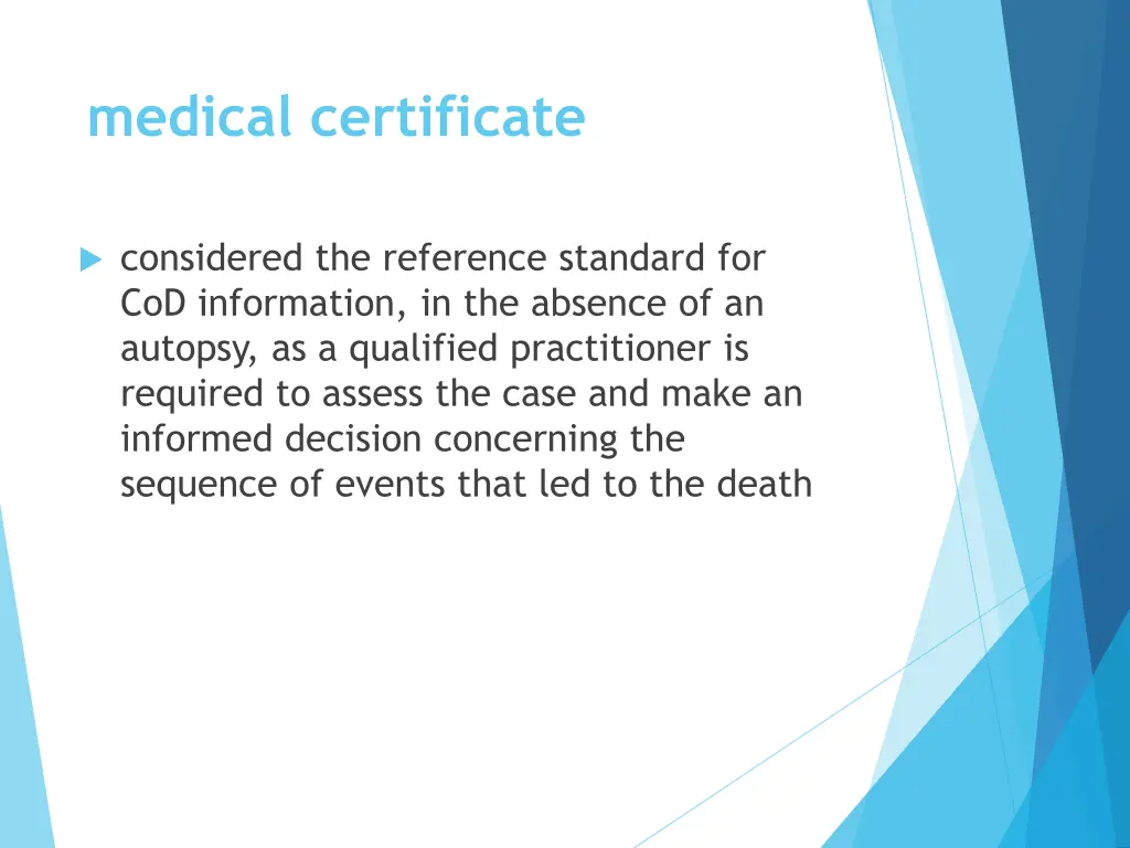 medical certificate