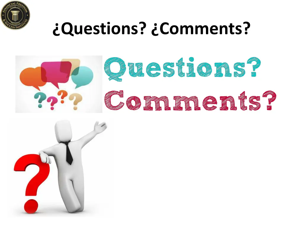 questions comments