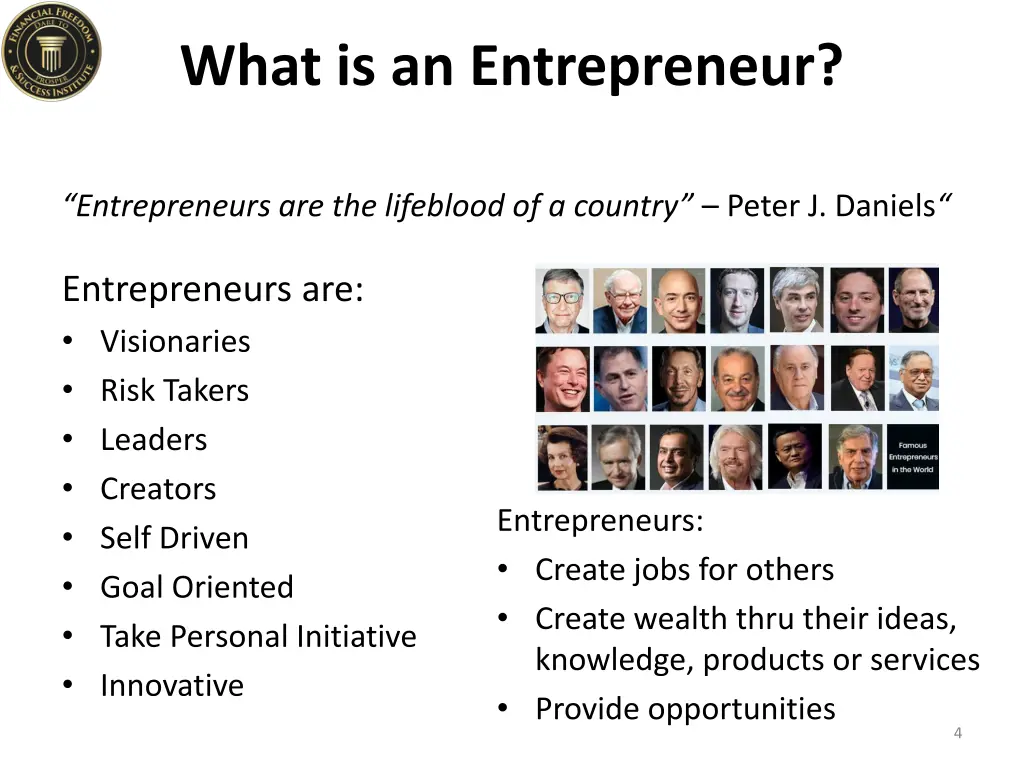 what is an entrepreneur