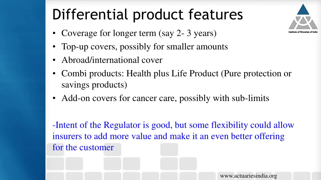 differential product features