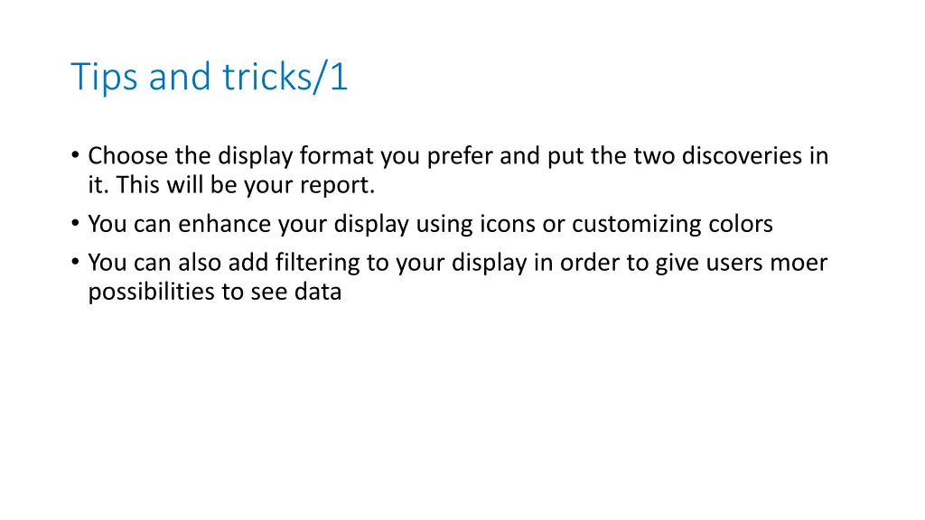 tips and tricks 1 2