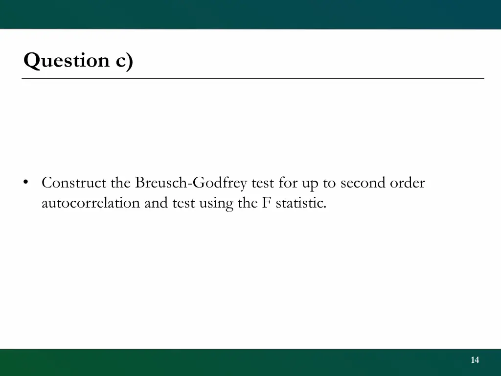 question c