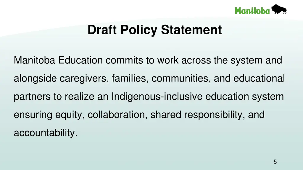 draft policy statement