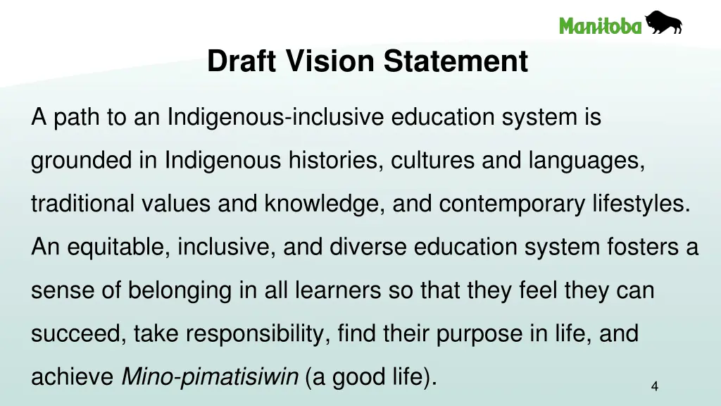 draft vision statement