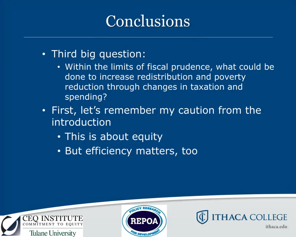 conclusions 3