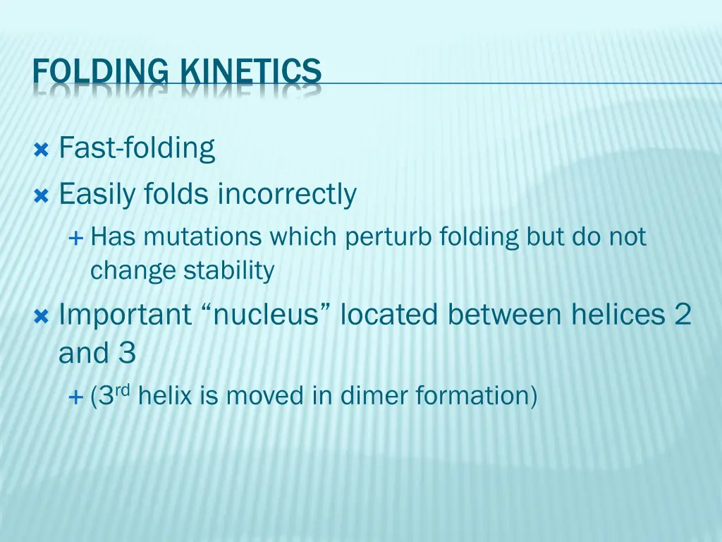 folding kinetics