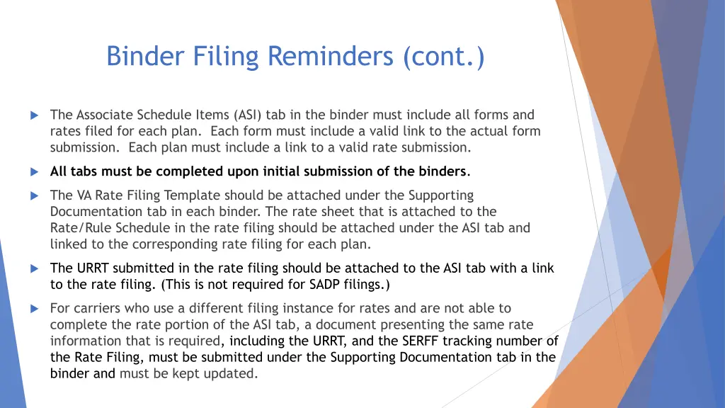 binder filing reminders cont 2