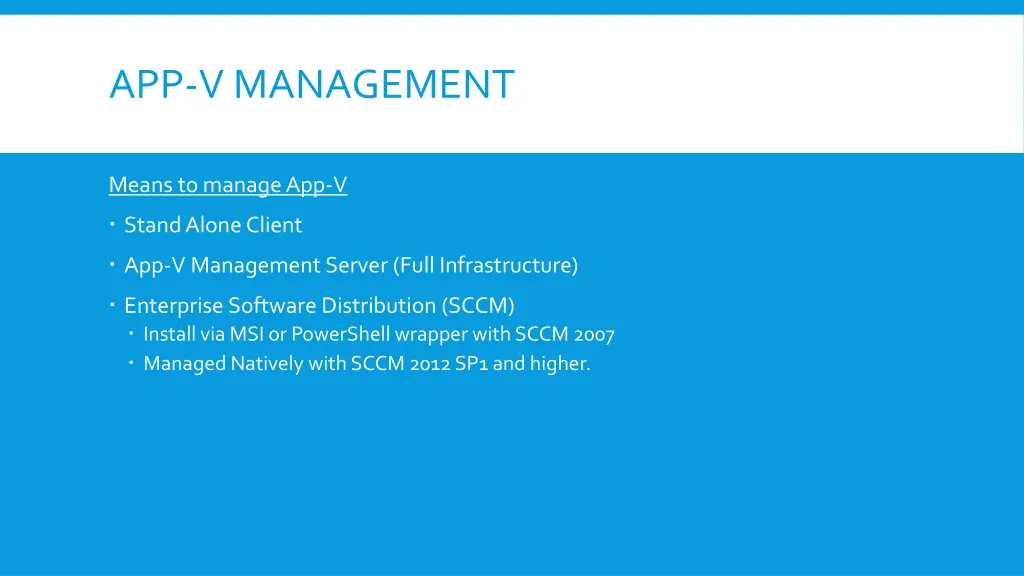 app v management