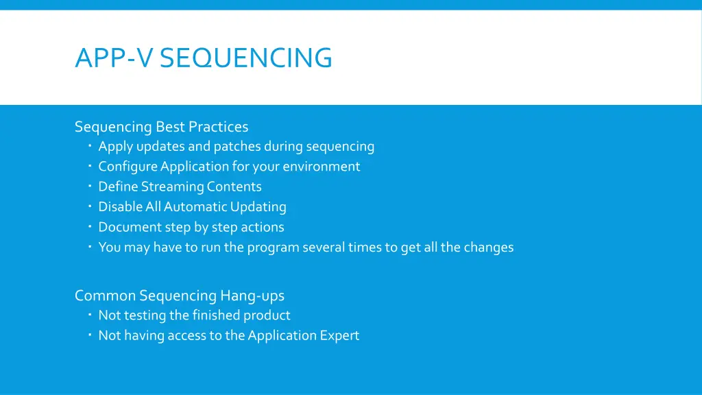 app v sequencing 1