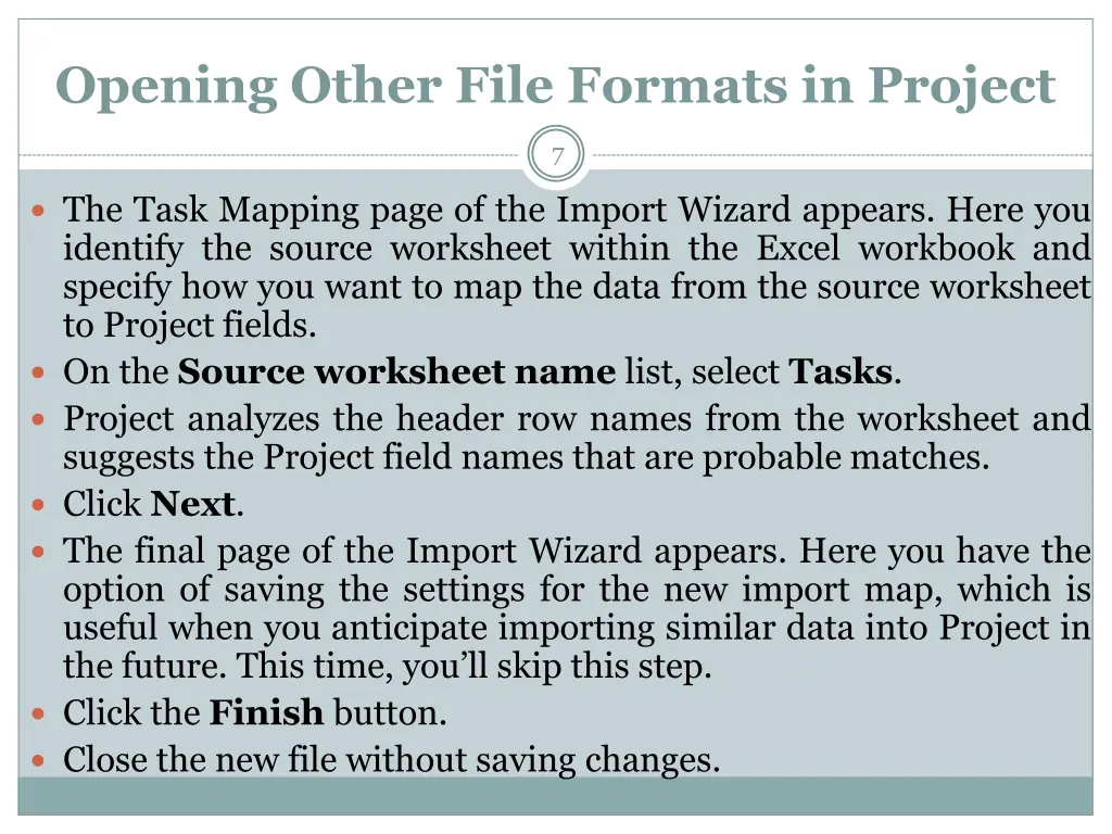 opening other file formats in project 2
