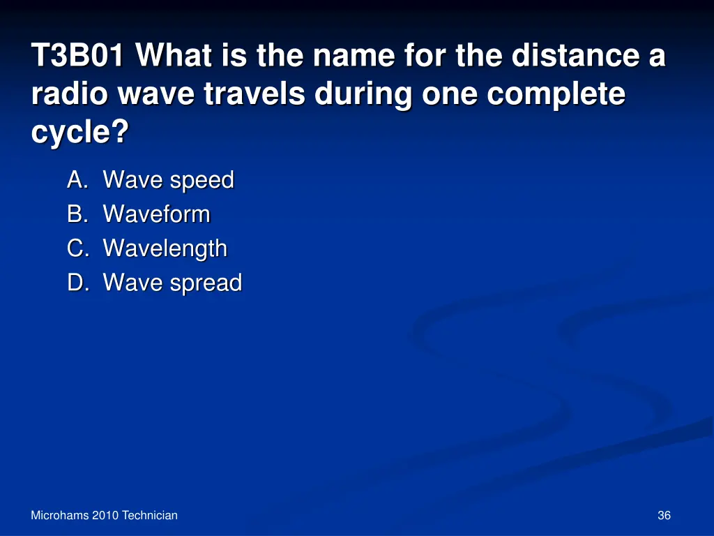 t3b01 what is the name for the distance a radio