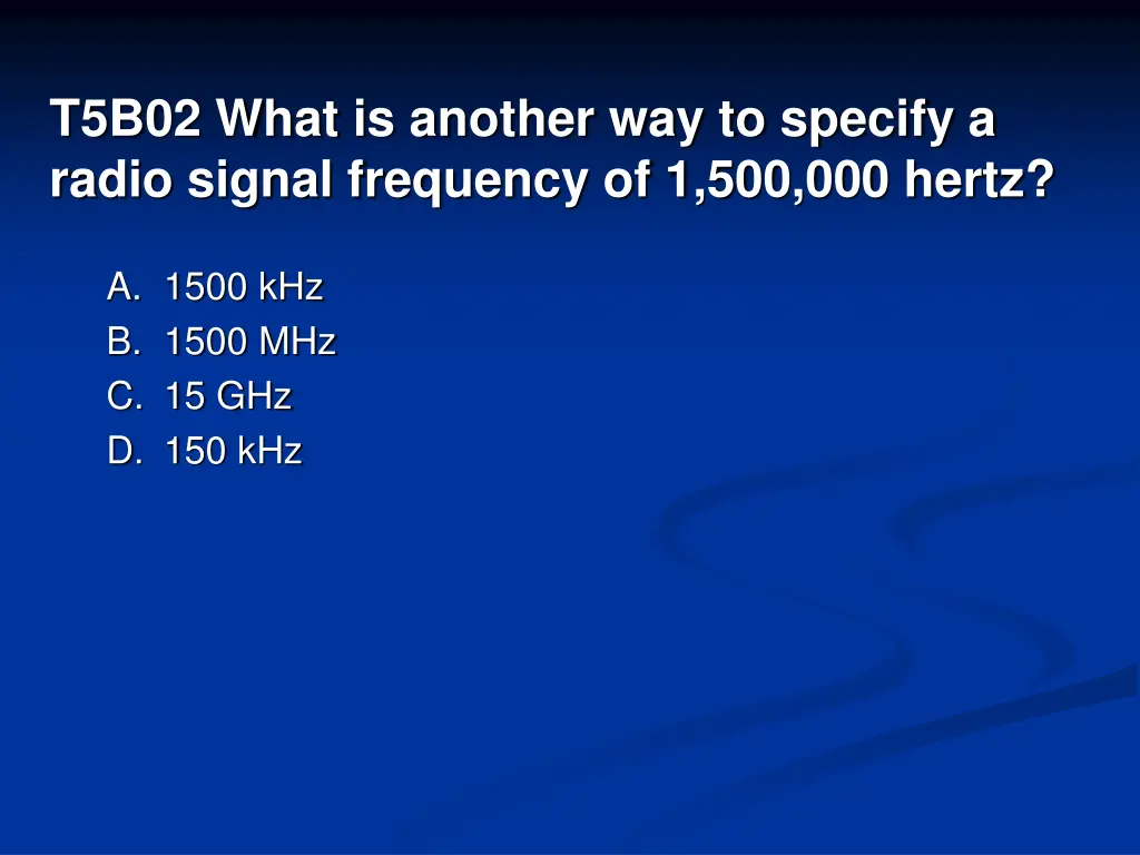 t5b02 what is another way to specify a radio