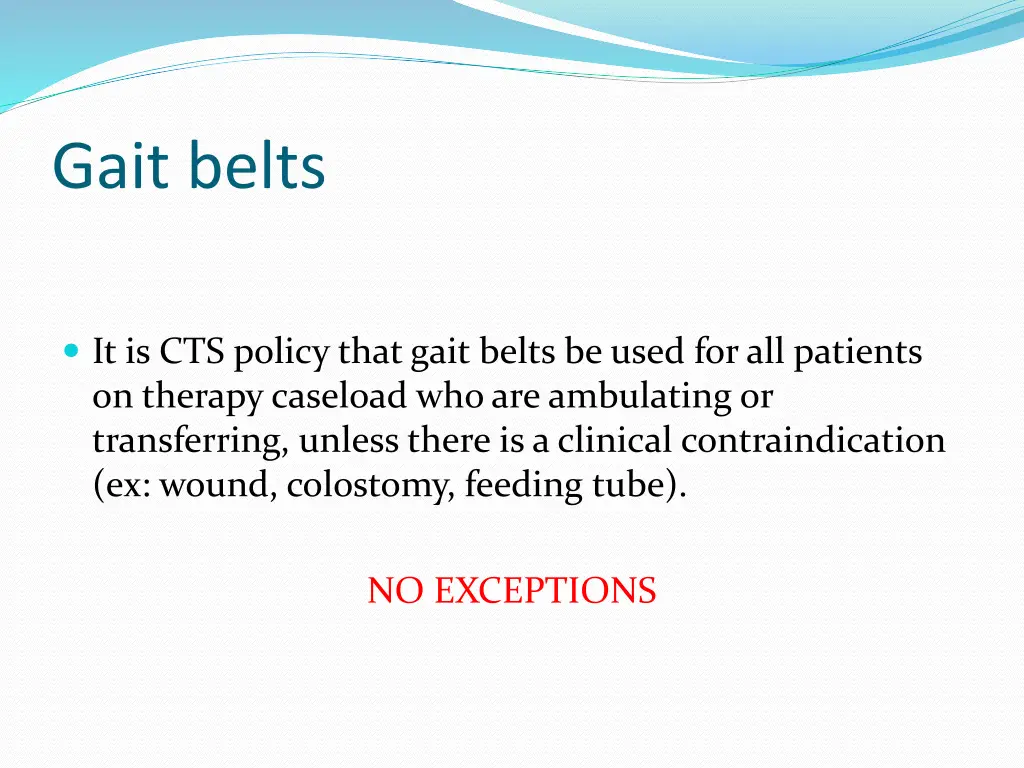 gait belts