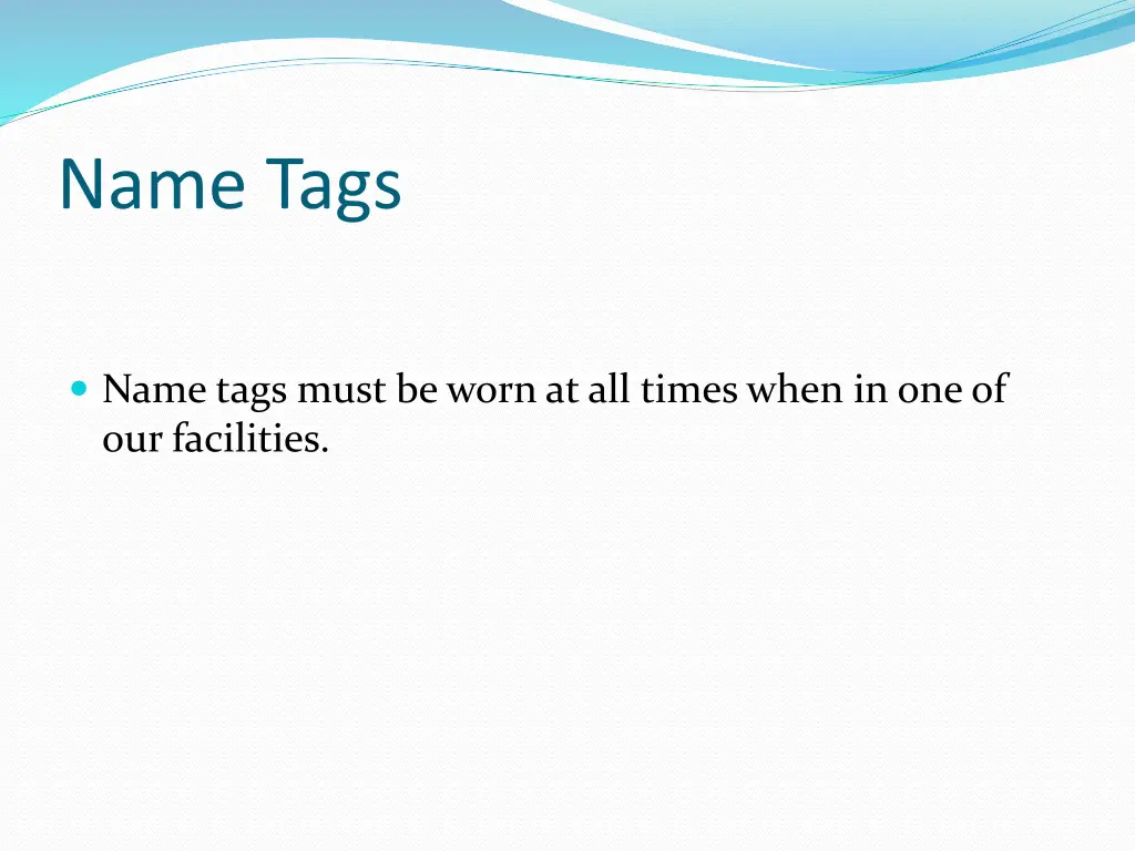 name tags