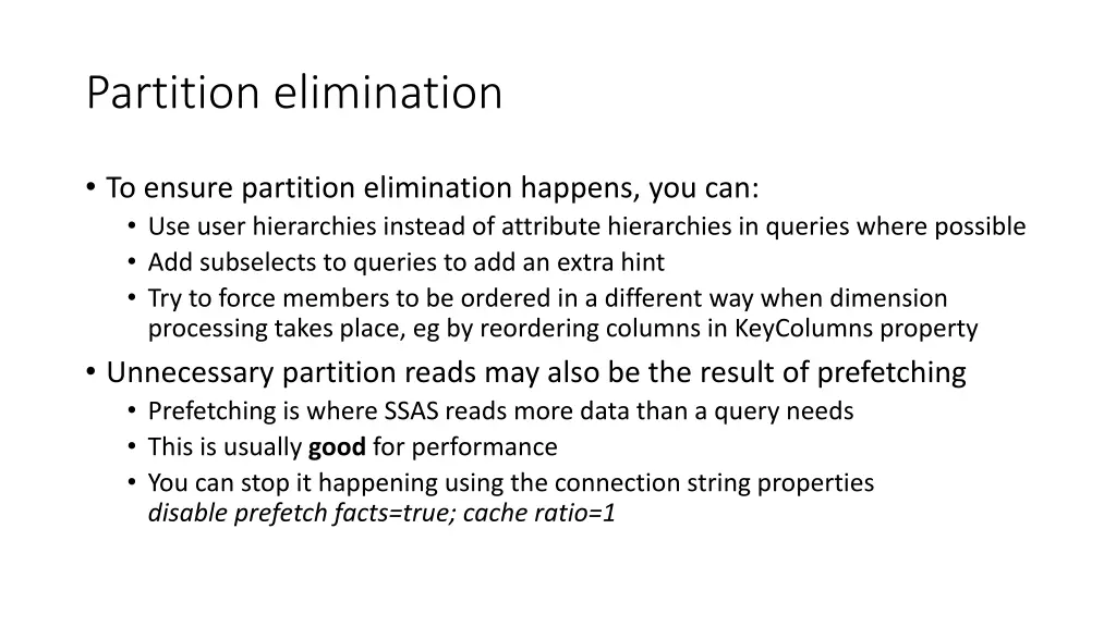 partition elimination 1