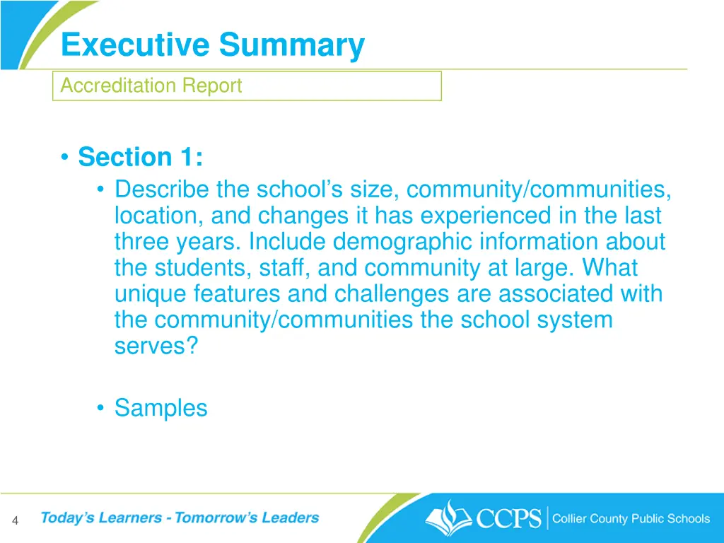 executive summary accreditation report 1