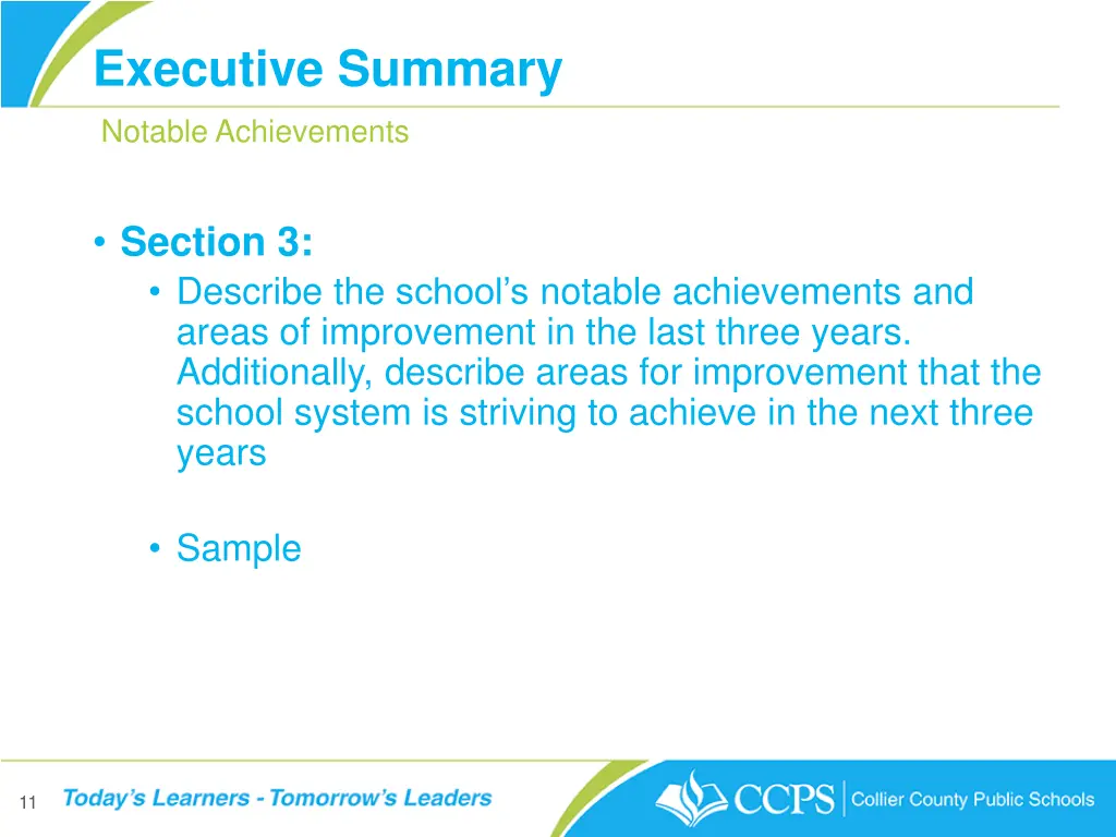 executive summary notable achievements