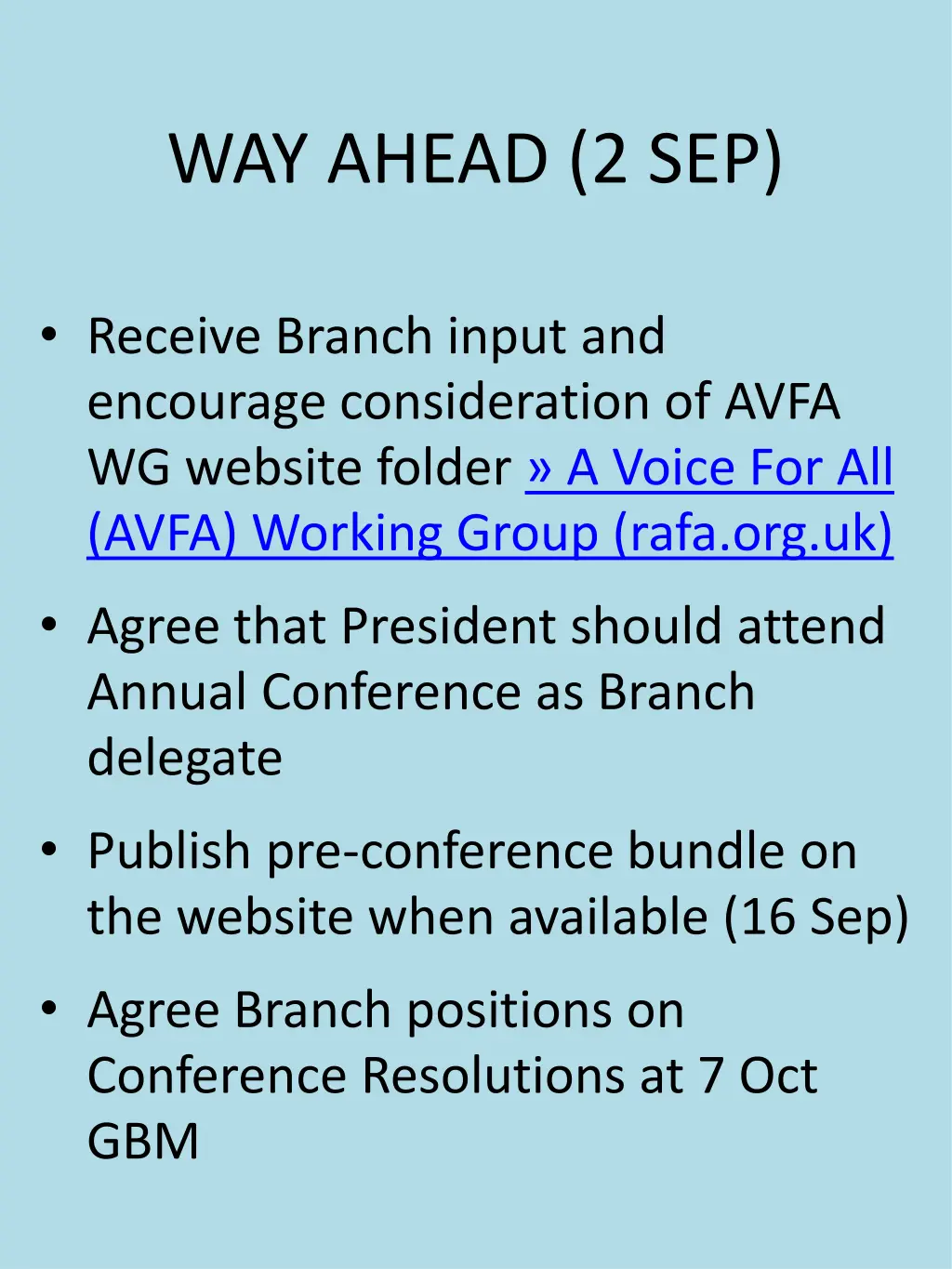 way ahead 2 sep