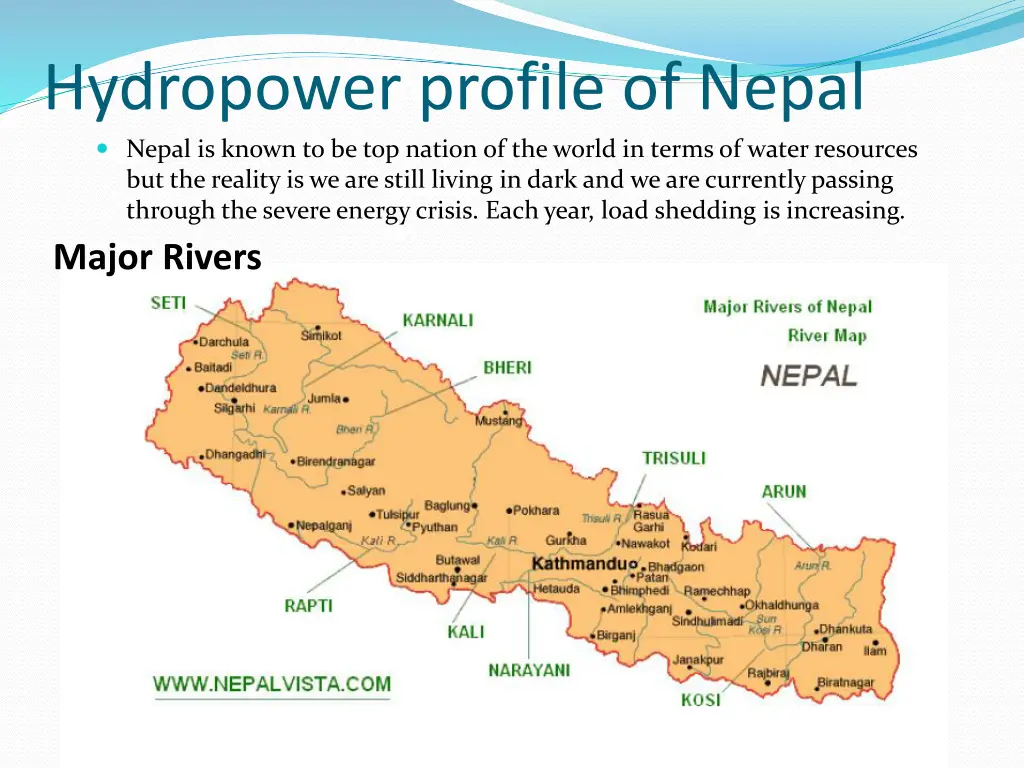 hydropower profile of nepal nepal is known