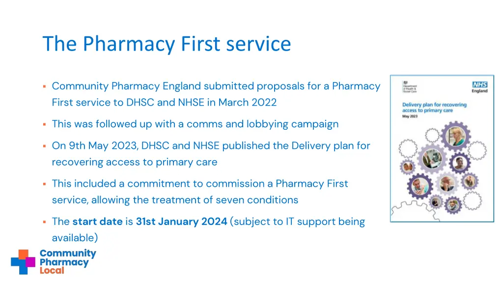 the pharmacy first service