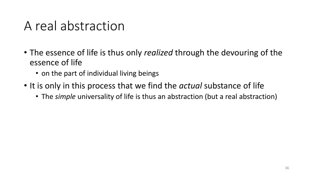 a real abstraction
