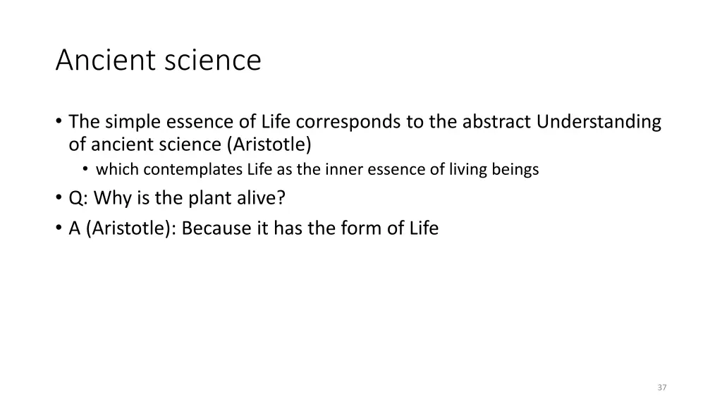 ancient science