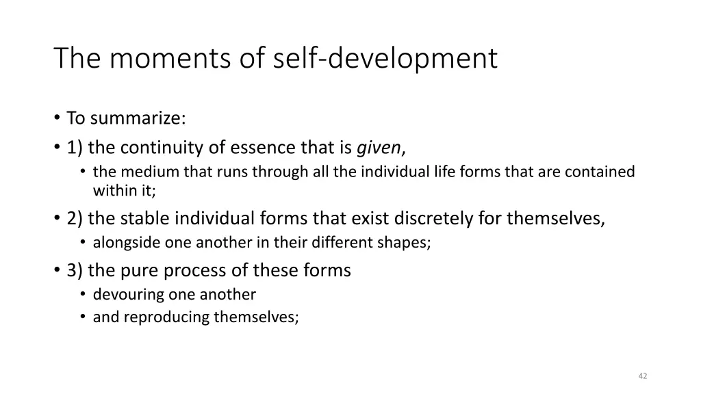 the moments of self development