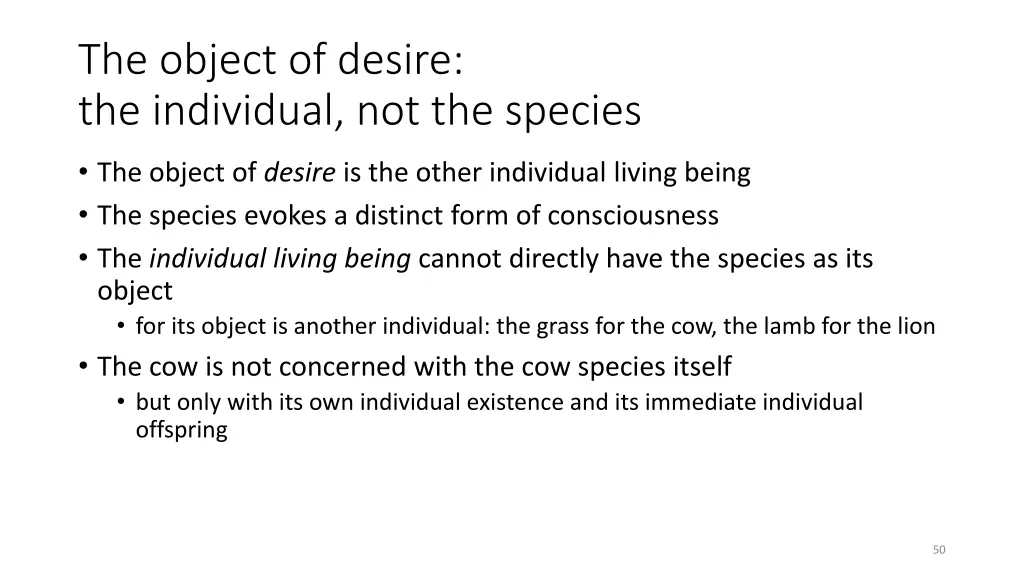 the object of desire the individual