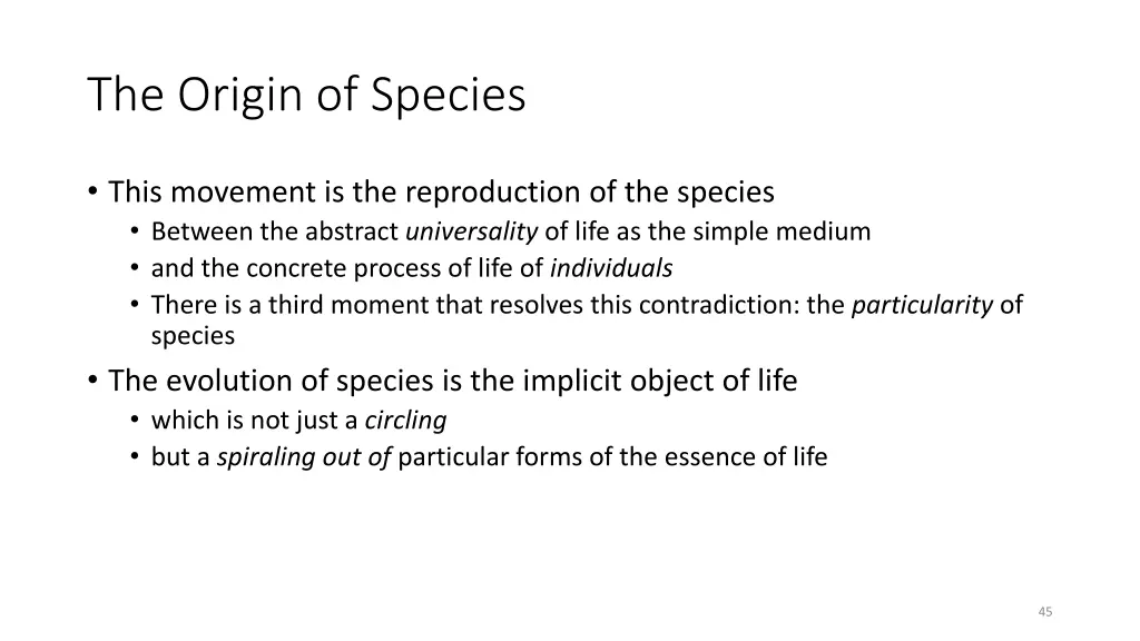 the origin of species