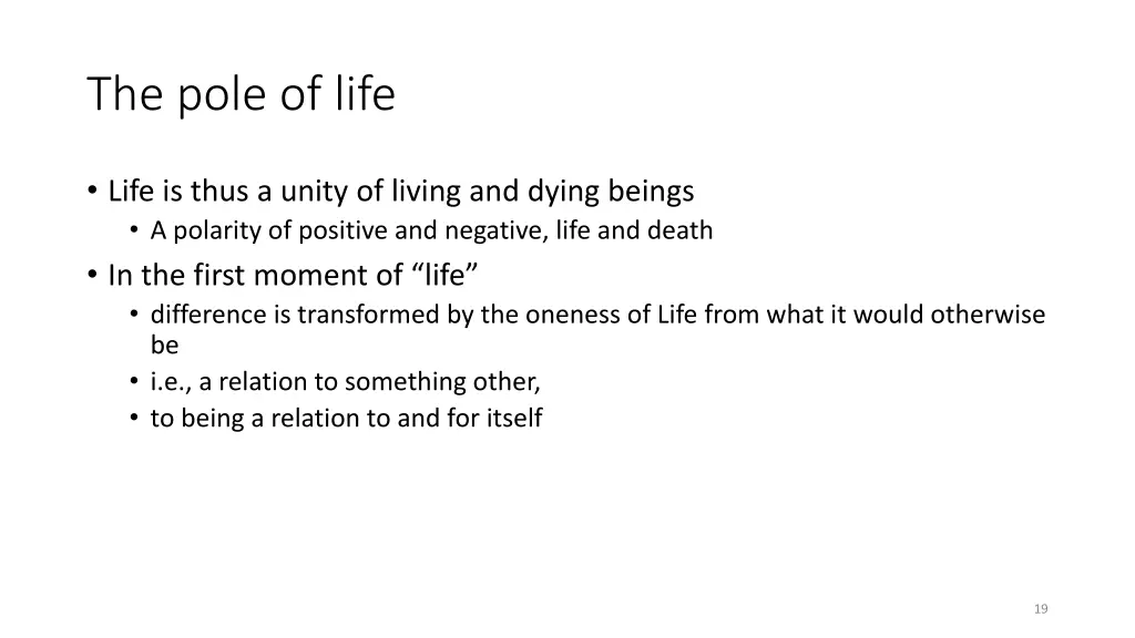 the pole of life