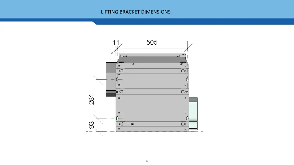 lifting bracket dimensions
