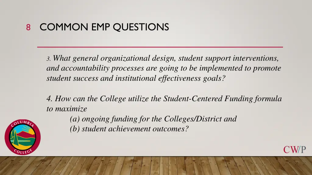 common emp questions 1