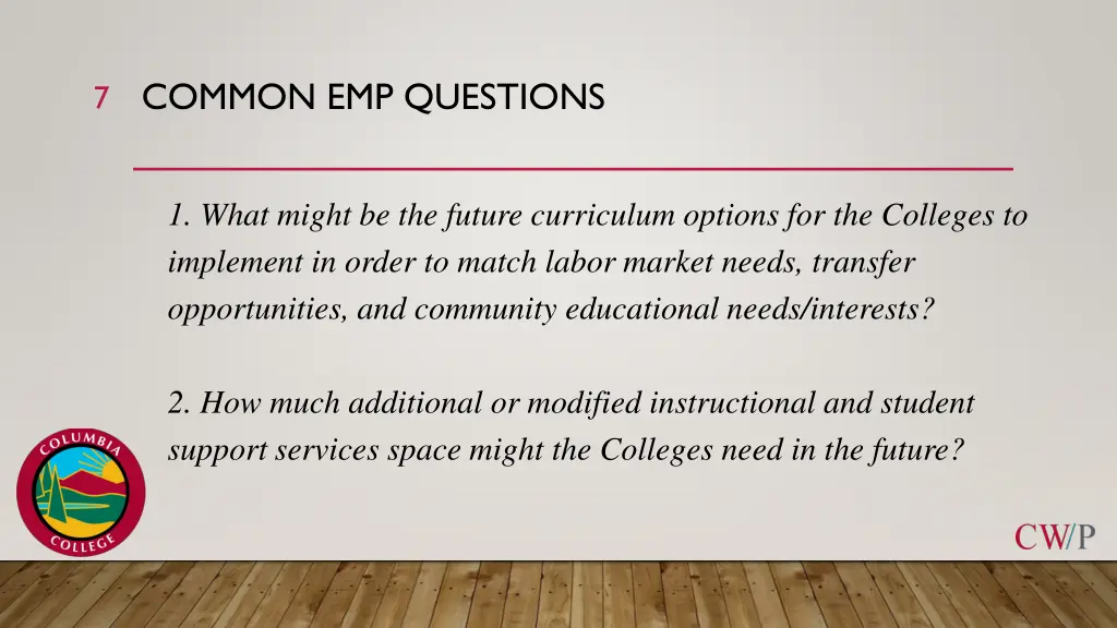 common emp questions