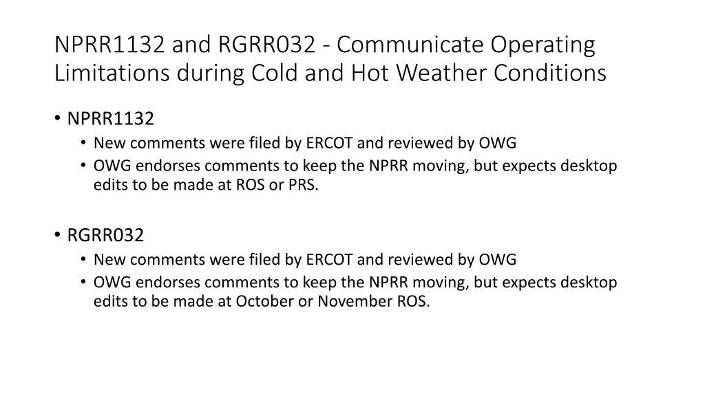 nprr1132 and rgrr032 communicate operating