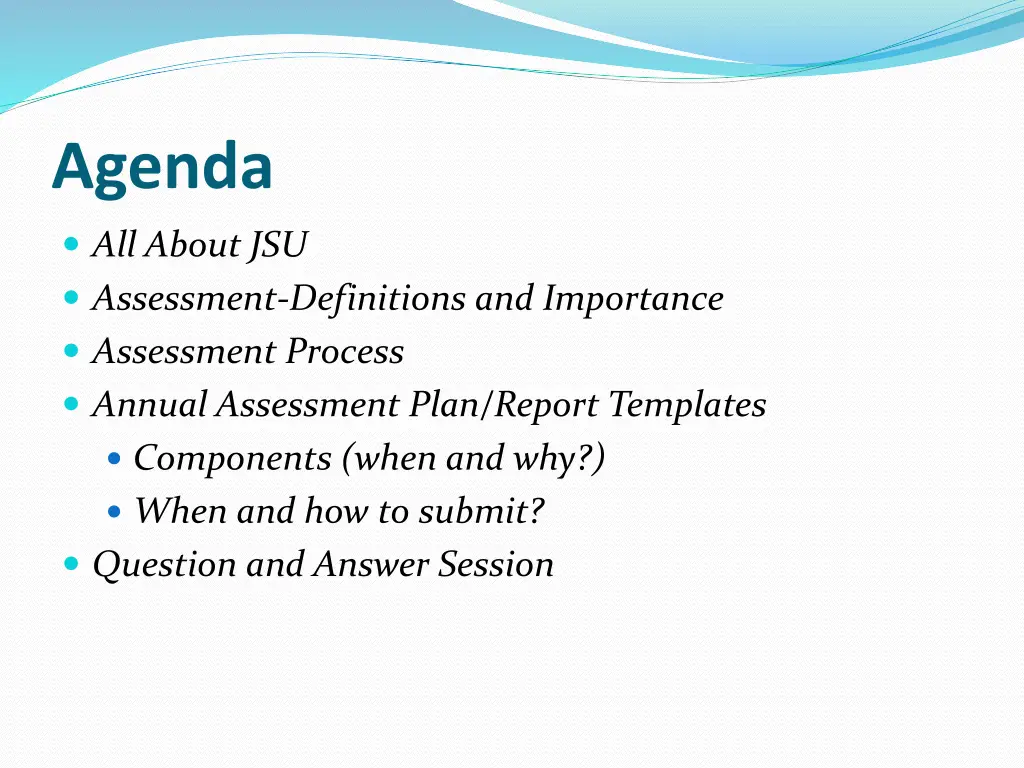 agenda