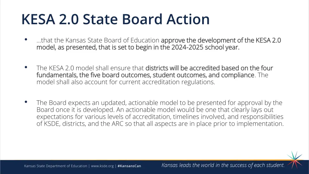 kesa 2 0 state board action