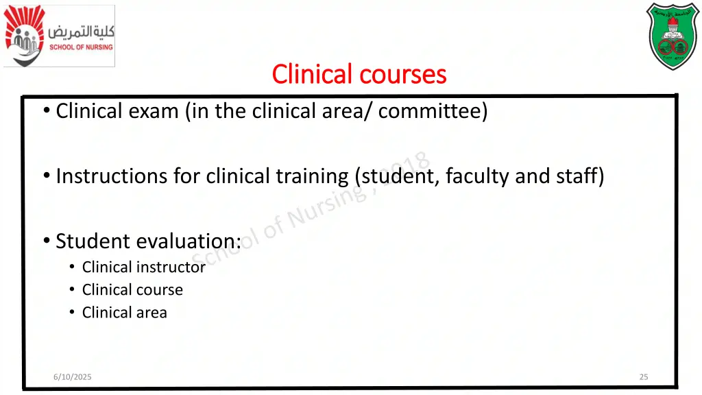 clinical clinical courses