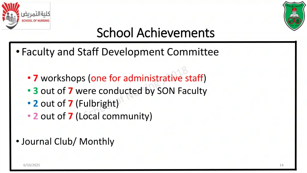 school achievements school achievements faculty
