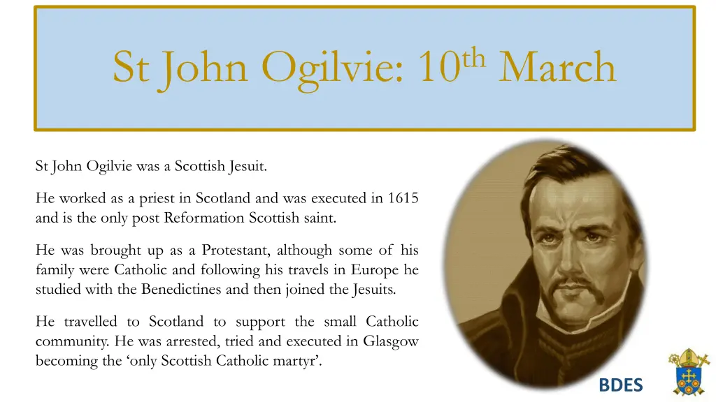 st john ogilvie 10 th march