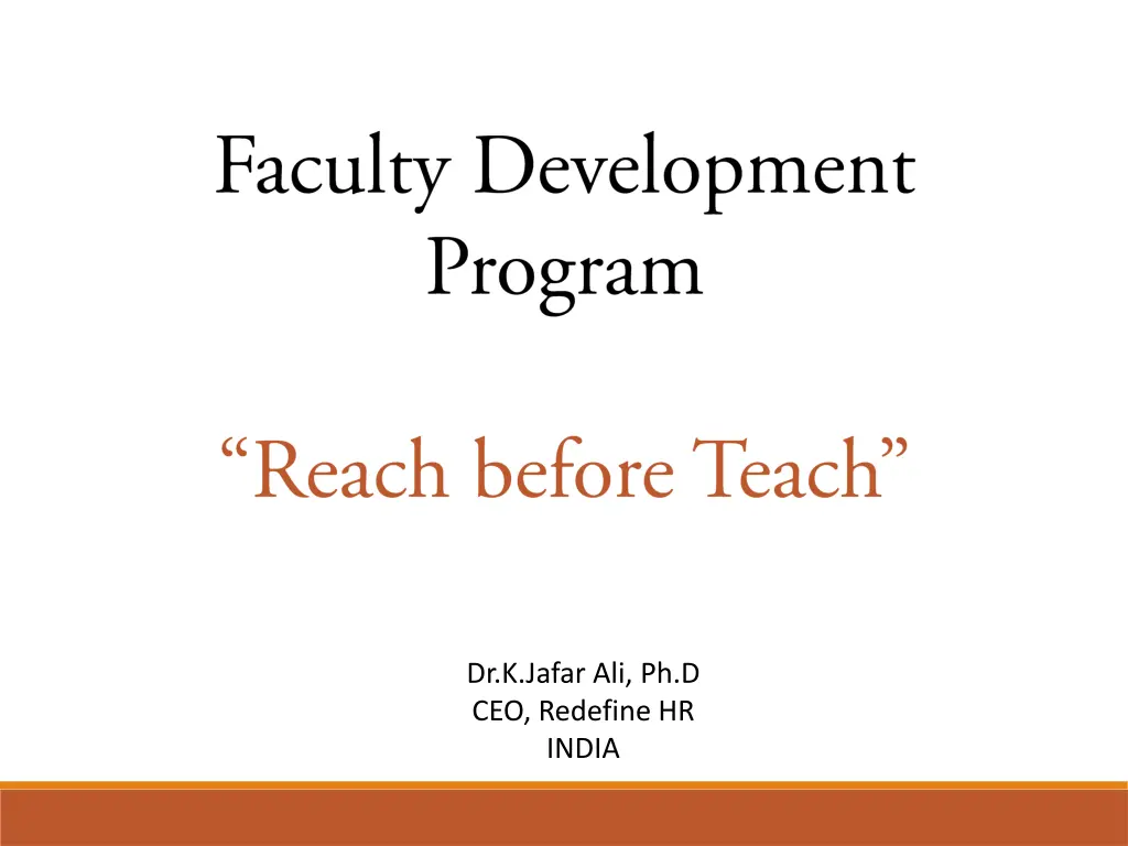dr k jafar ali ph d ceo redefine hr india
