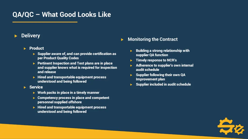 qa qc what good looks like 1