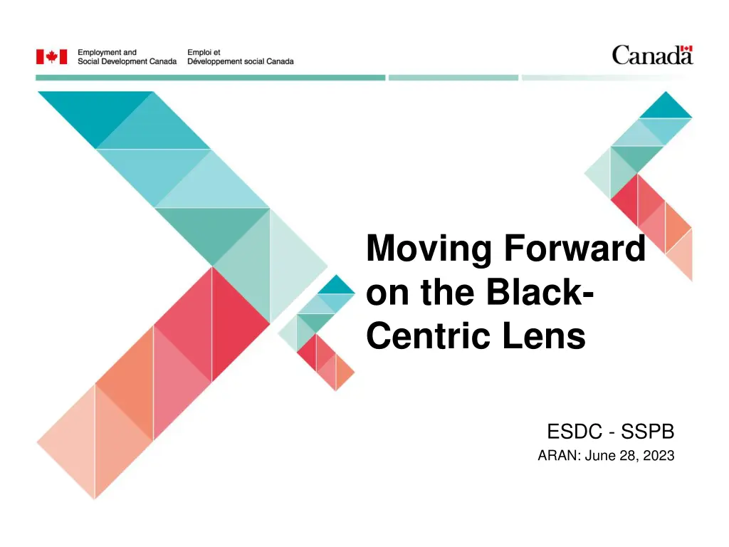 moving forward on the black centric lens