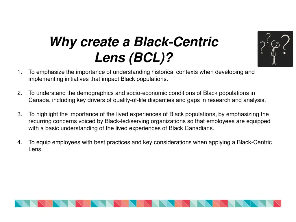 why create a black centric lens bcl