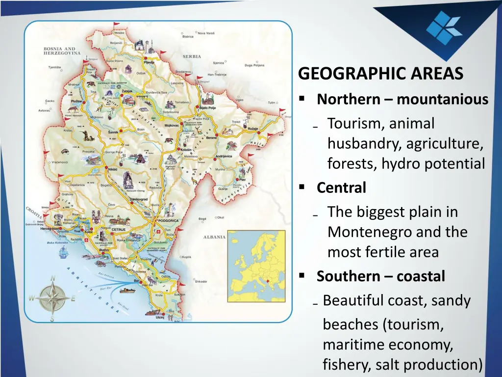 geographic areas northern mountanious tourism