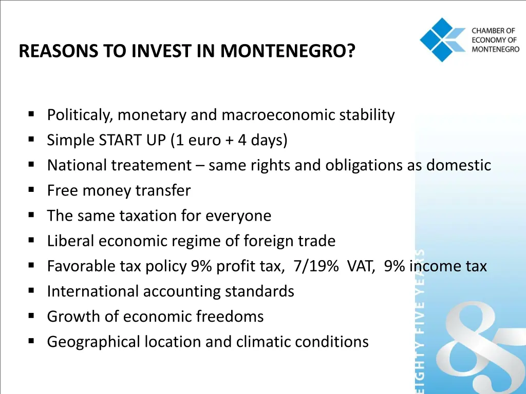 reasons to invest in montenegro