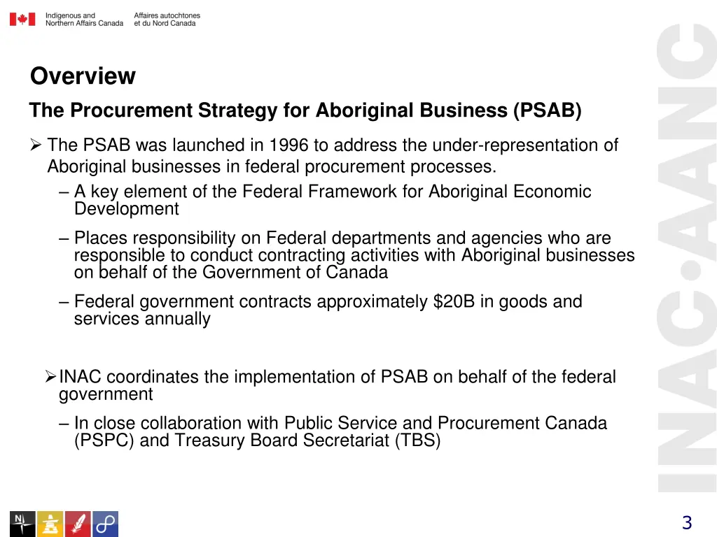 overview the procurement strategy for aboriginal