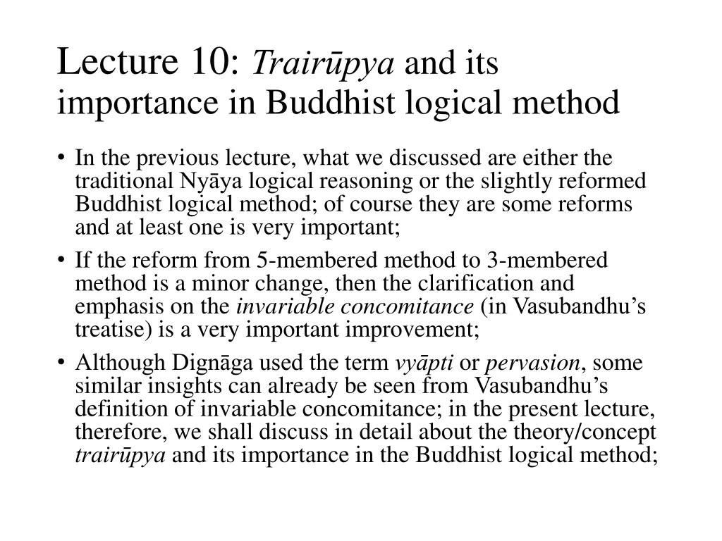 lecture 10 trair pya and its importance