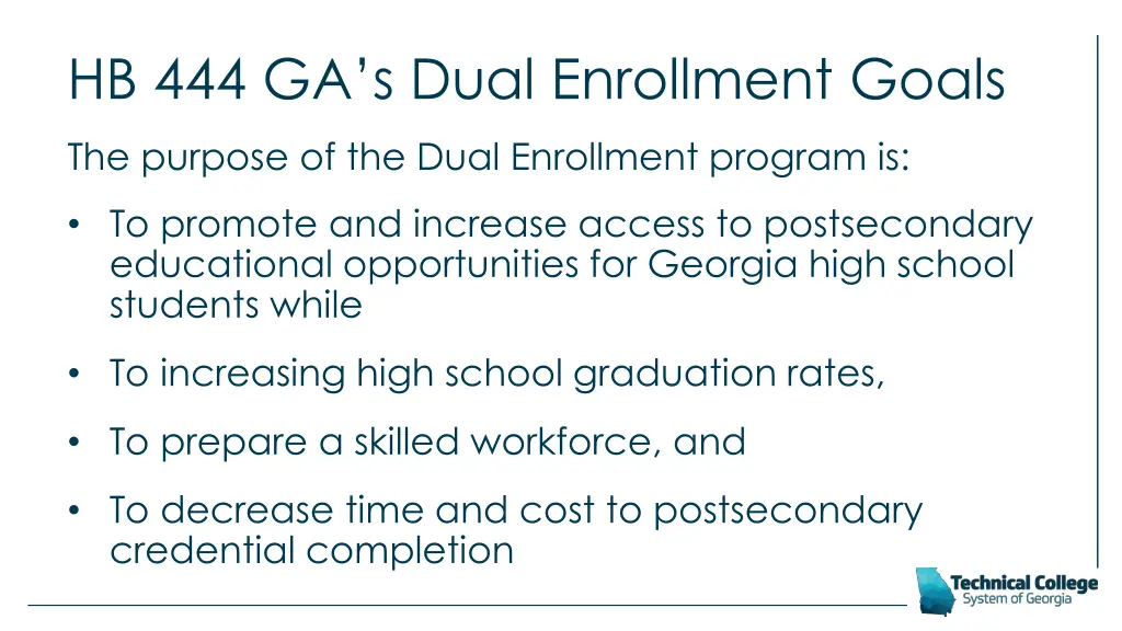 hb 444 ga s dual enrollment goals