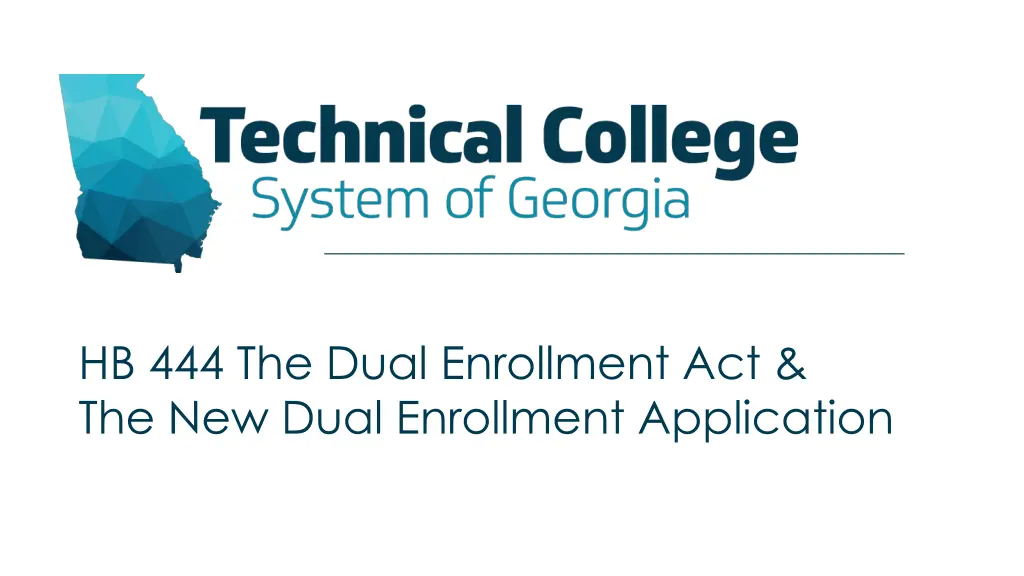 hb 444 the dual enrollment act the new dual